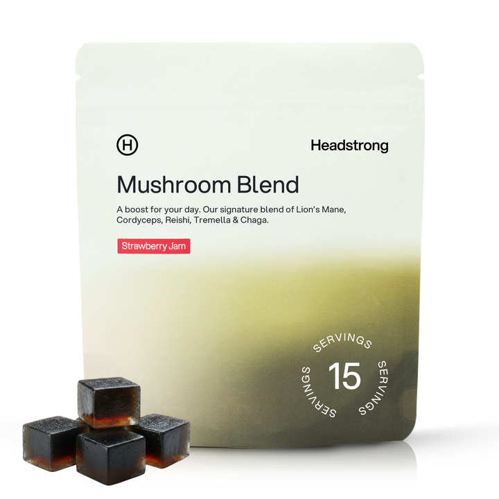 Mushroom Blend Gummy, 15 Servings - Strawberry Jam