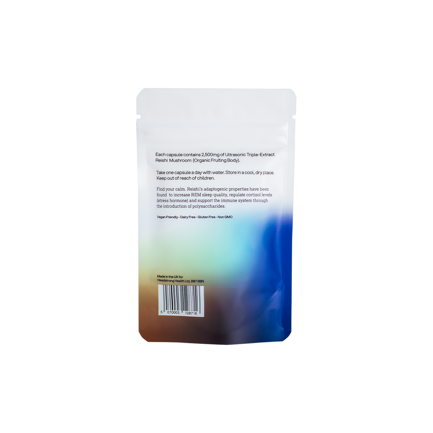Reishi Mushroom - 30 Capsules | 3-month supply