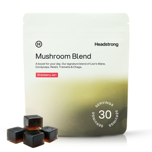 Mushroom Blend Gummies, 30 Servings - Strawberry Jam